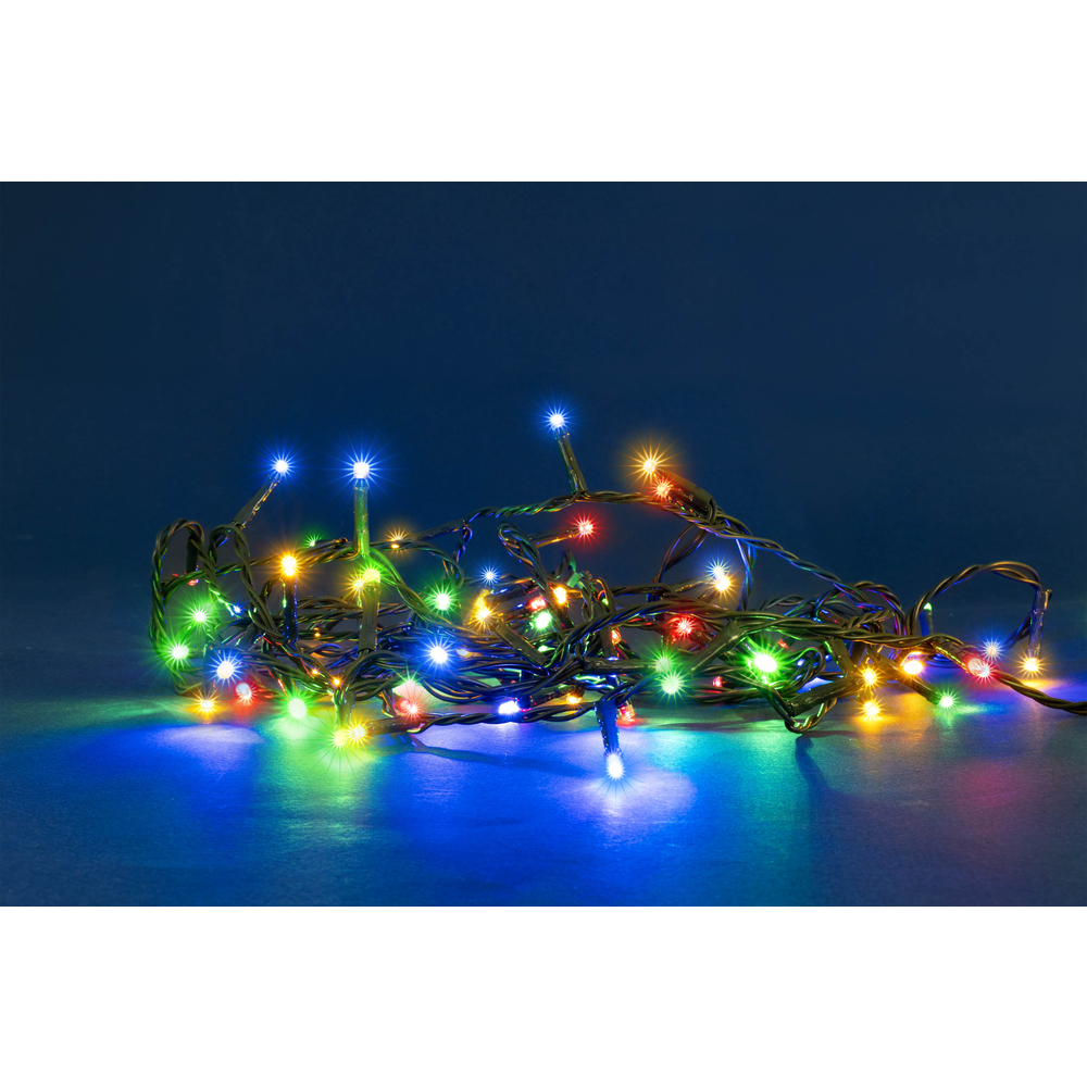 Guirlande solaire animée 400 led, multicolore - 40m
