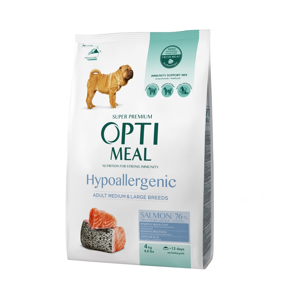 Croquettes Optimeal au canard Super Premium pour chien - 4kg