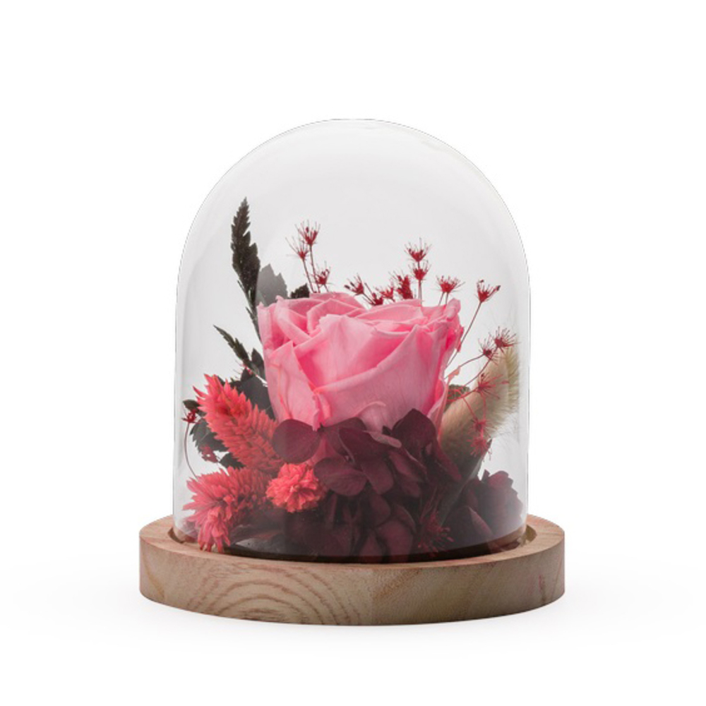 Verrine Stabilisée Cloche S Mix Rose Pastel
