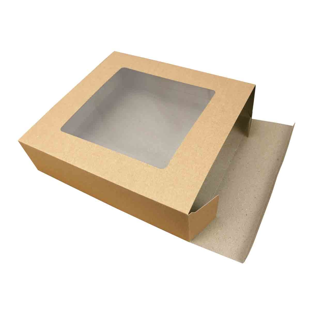 Boîtes cadeaux carton avec fenêtre 25 x 28 cm x 2 pièces