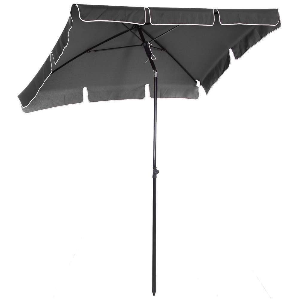 Parasol rectangulaire inclinable diamètre 2 m - 200x125x235cm