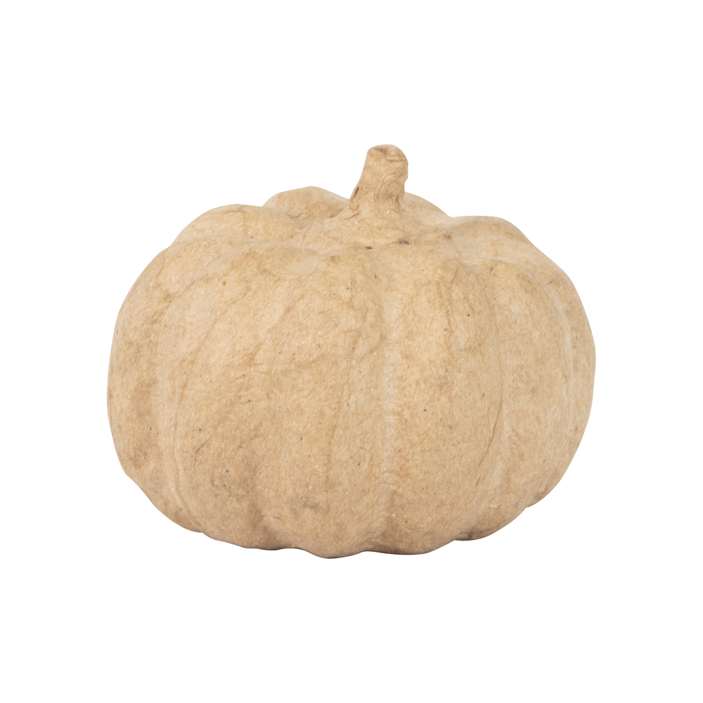 Courge en papier mâché à décorer - D. 8 x H. 6,5 cm