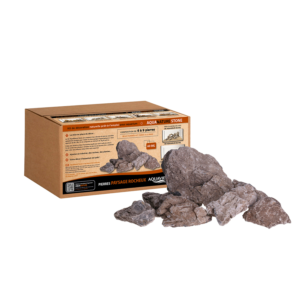 Kit de décoration Pierres Paysage Rocheux pour aquarium de 60-90L