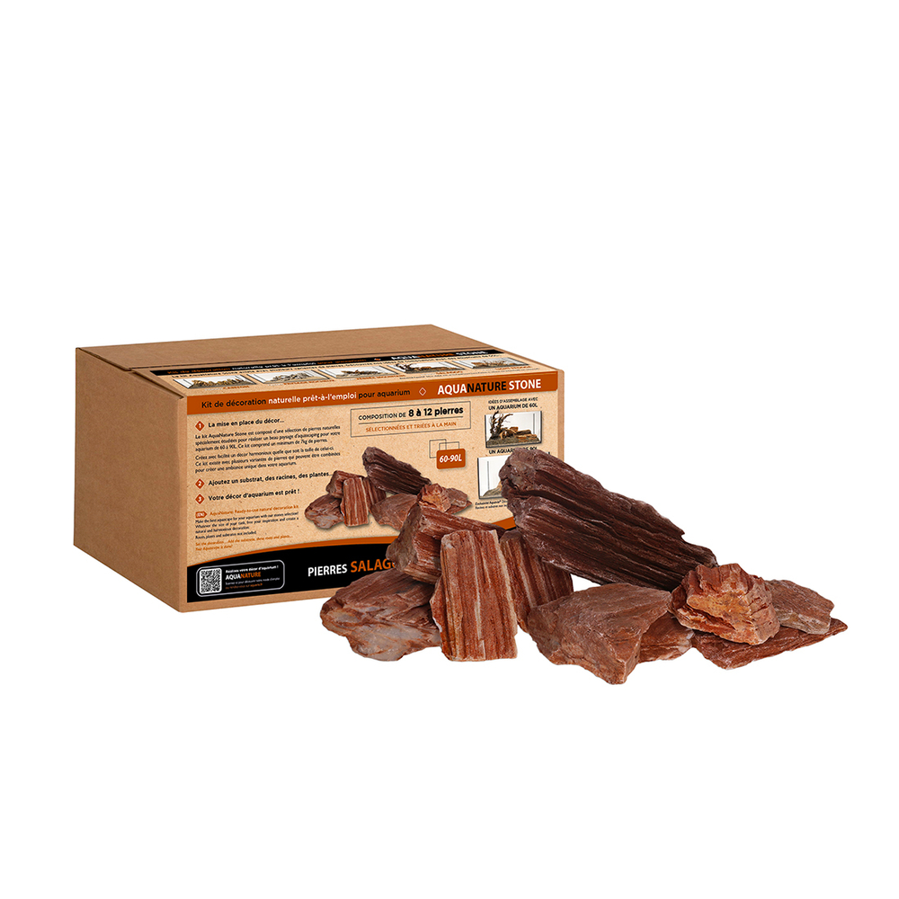 Kit de décoration Pierres Salagoo pour Aquarium de 60-90L