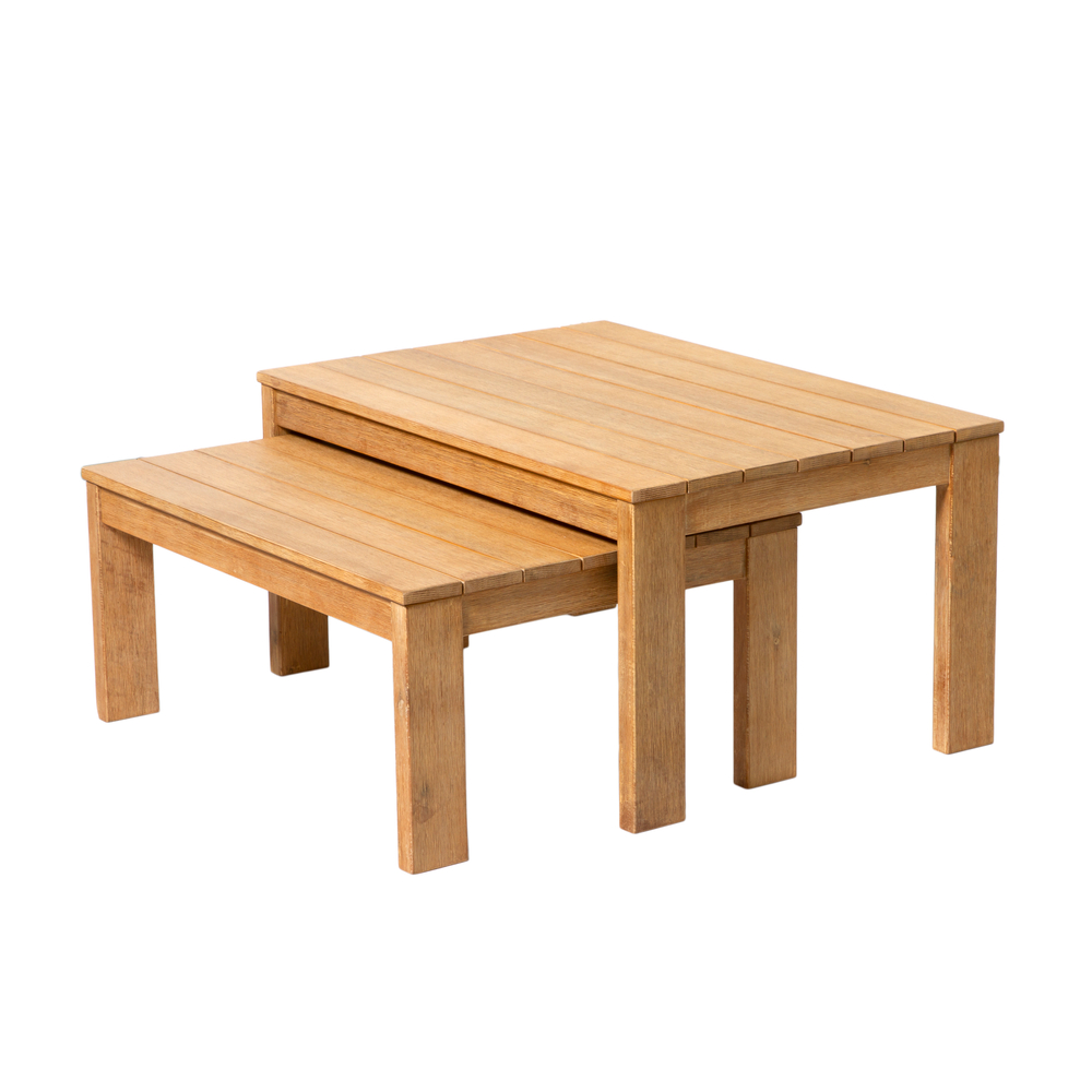 Tables d'extérieur gigognes MAYA en acacia