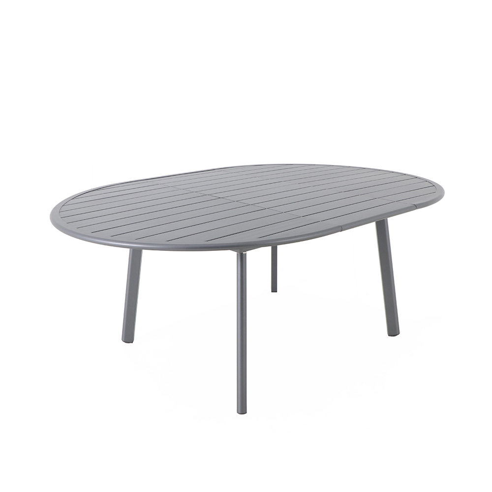 Table de jardin extensible Rocca ovale en aluminium L150. 0 x l. 141. 0cm