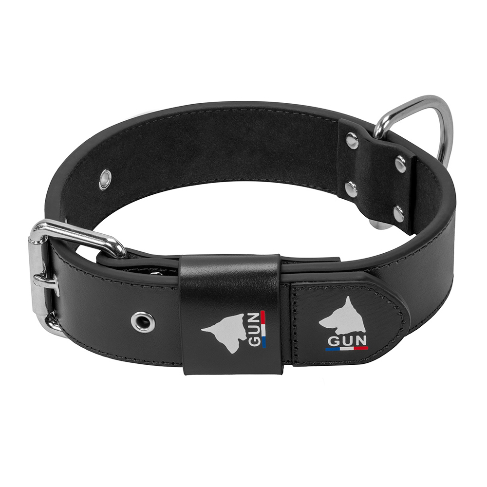 Collier Gun Big pour chien : noir XXL