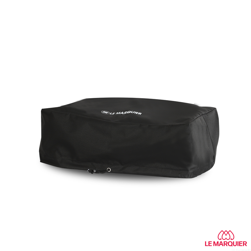 Housse pour plancha 60 cm à poser en polyester noir - 65x50x25 cm