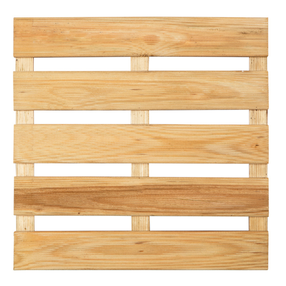 Dalle rainurée en pin autoclave - 40x40x2. 4cm