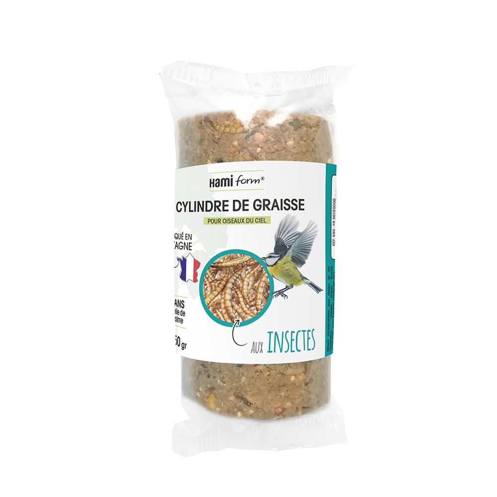 Cylindre De Graisse Aux Fruits Pour Oiseaux – Riga 350 G – Nourriture Extérieur Hiver – Renforce Immunité – Prêt à Suspendre