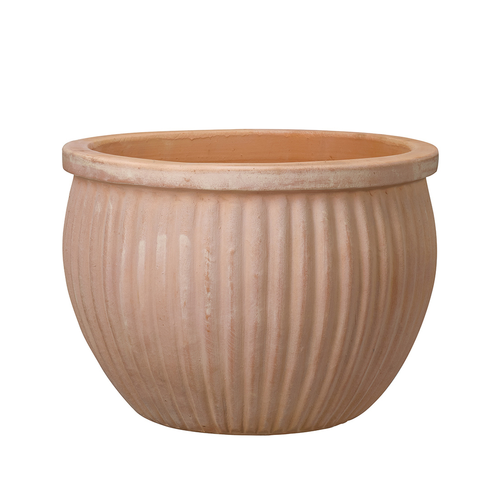 Vase Atlas en terre cuite - H. 24 x D. 29cm