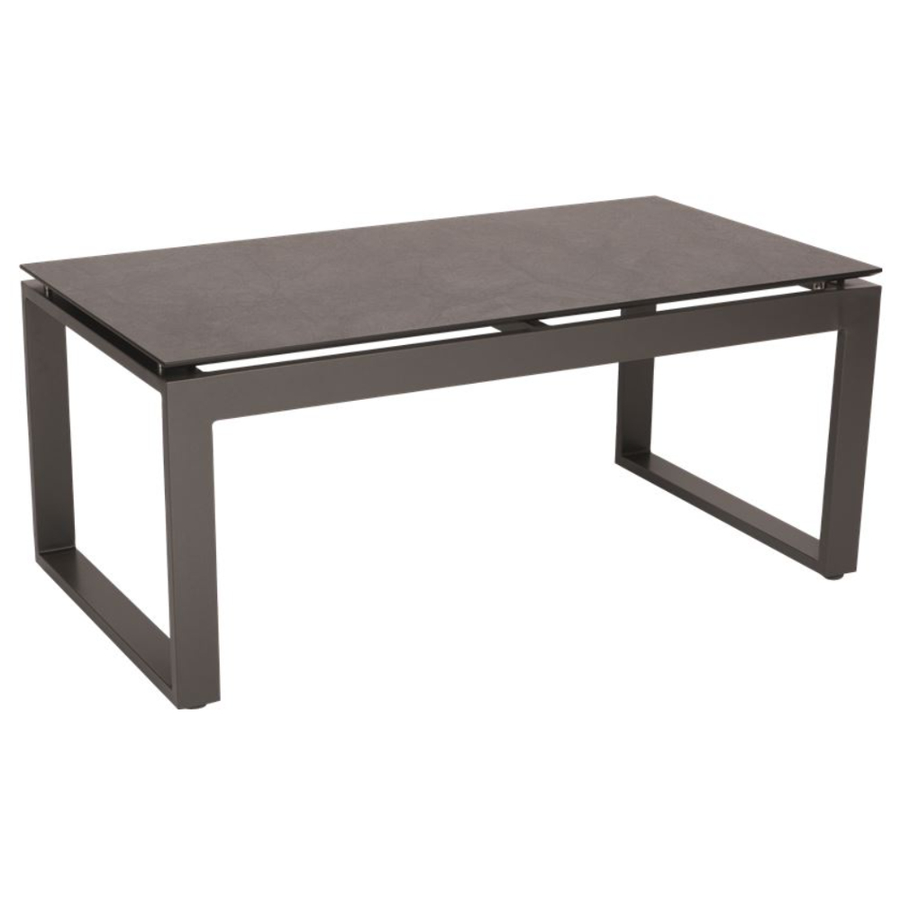 Table Basse ALLROUND Aluminium Anthracite PLATEAU HPL 60x110,5cm h45cm