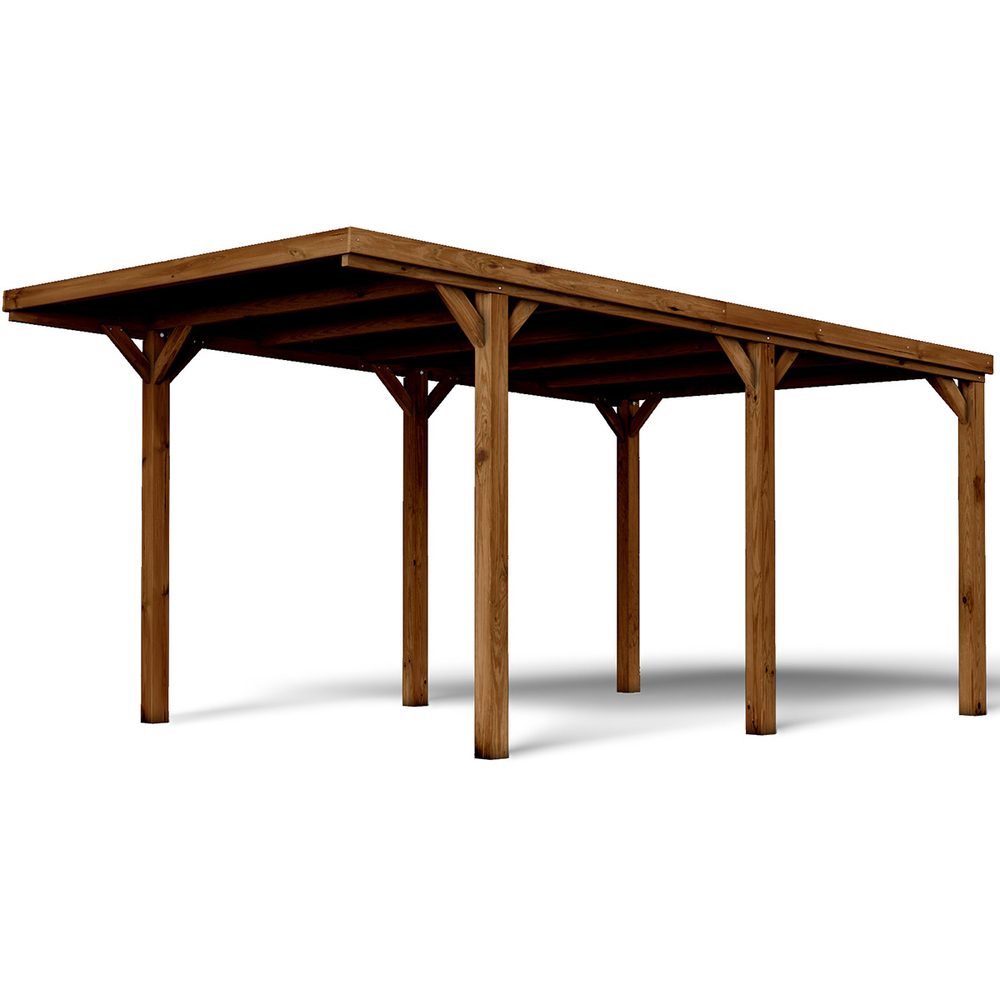 Carport victor - 1 véhicule - 322x511cm - epaisseur 12x12mm