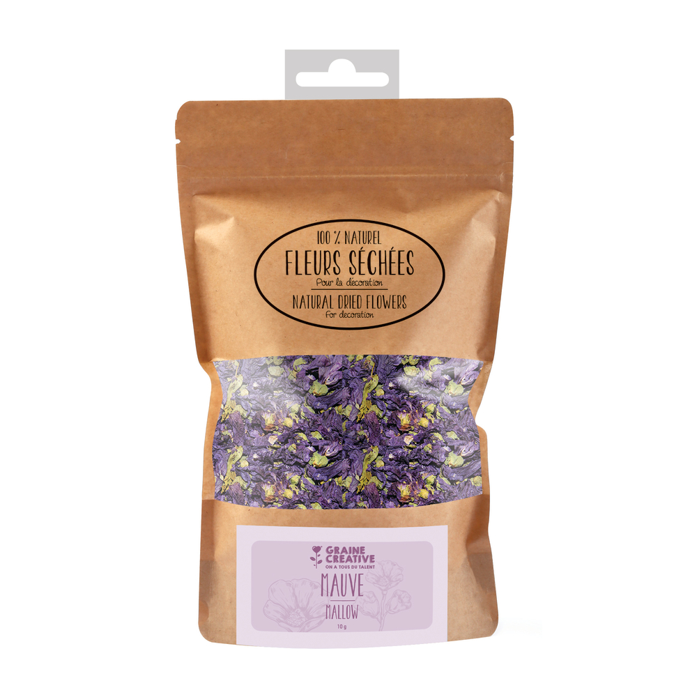 Fleurs sechées Déco mauve - sachet 10g