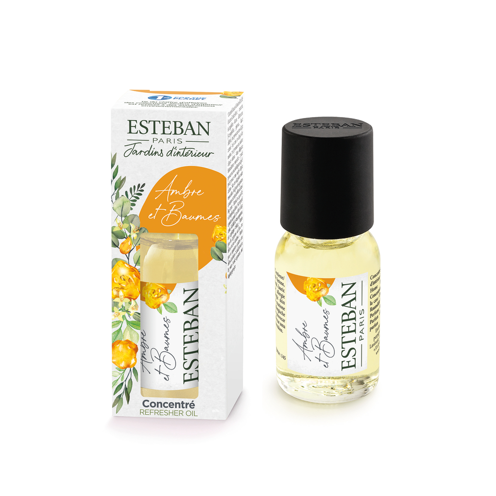 Concentré de parfum pour diffuseur électrique Ambre et Baumes - 15 ml