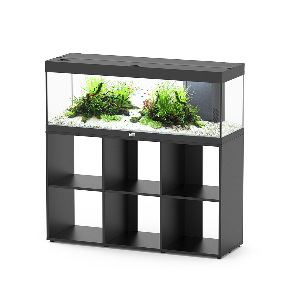 Meuble avec aquarium Prestige Standard 120 bois noir 120,4x39,9x73 cm