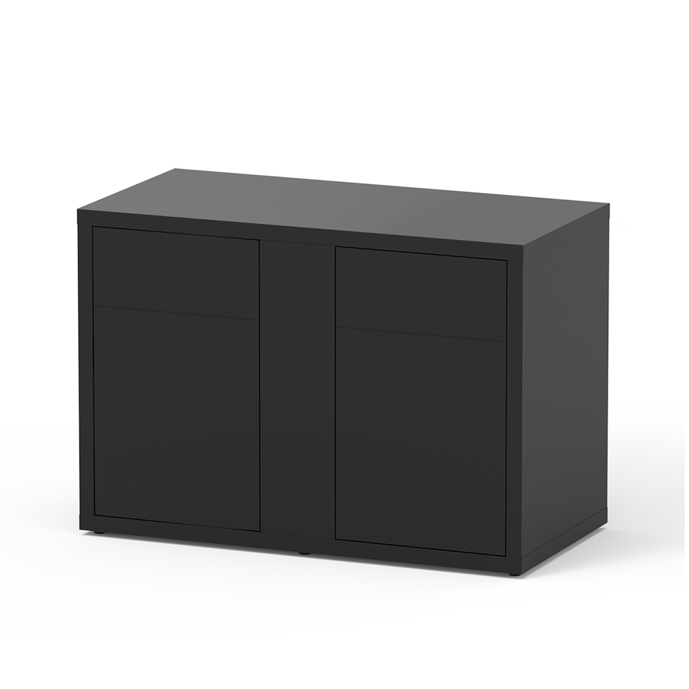 Meuble d'aquarium avec 2 portes Sublime Noir L. 120xP. 60xH. 83cm