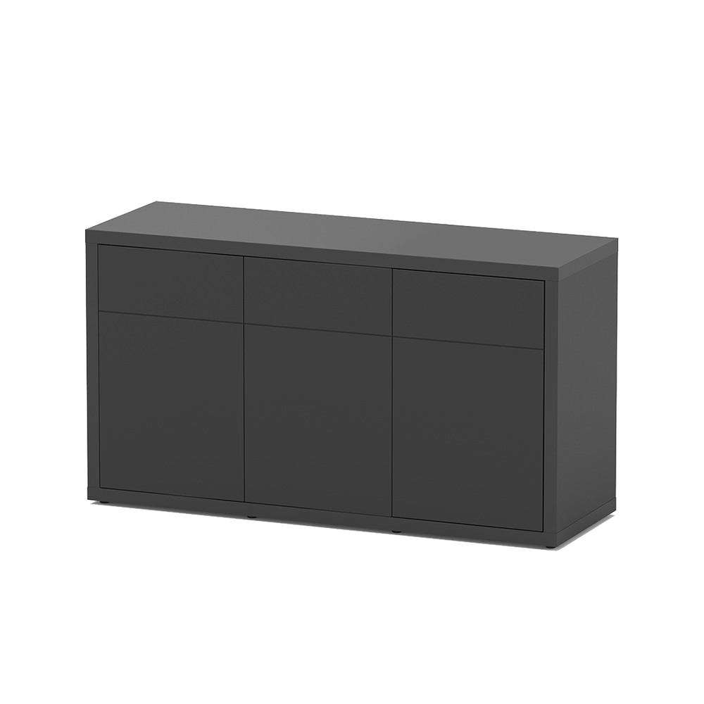Meuble d'aquarium avec 2 portes Sublime Noir L. 150xP. 50xH. 83cm