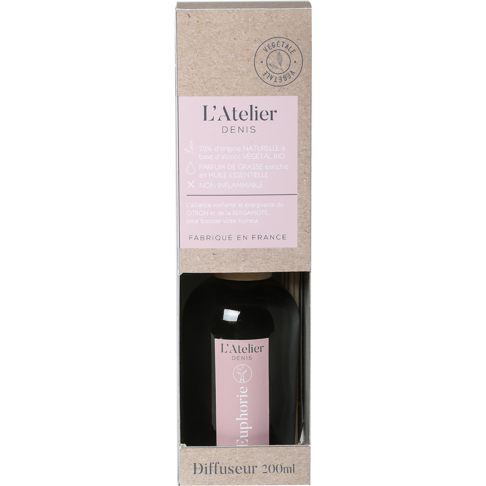 Diffuseur à tiges pour parfum d'intérieur Euphorie