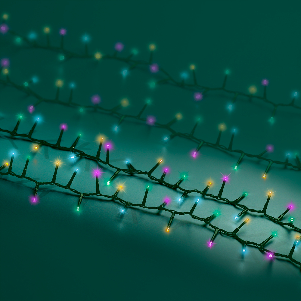 Guirlande lumineuse animée 'Compact' 750 led, multicolore - 16m