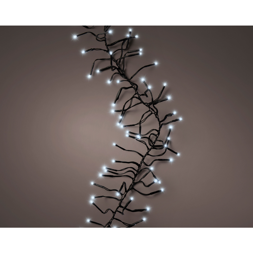 Guirlande Grappe 10 M 1128 Led Noir Blanc