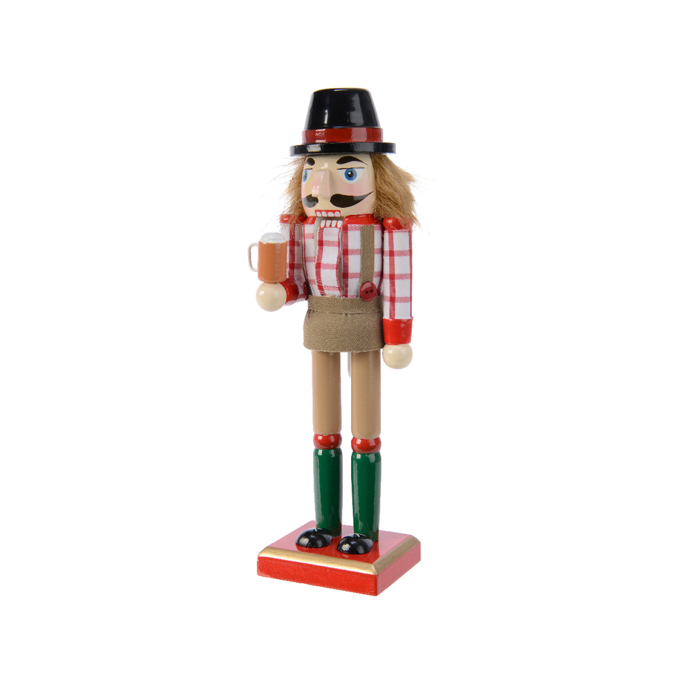 Casse Noisette pour décoration de Noël Allemagne brun - H. 25cm