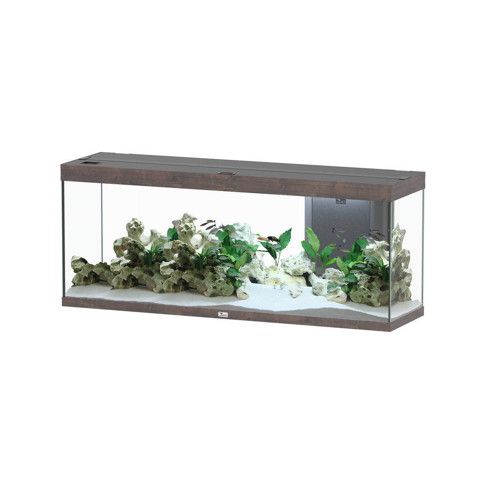 Aquarium équipé Splendid Led 2. 0 Chêne Brun L. 150xP. 40xH. 61cm