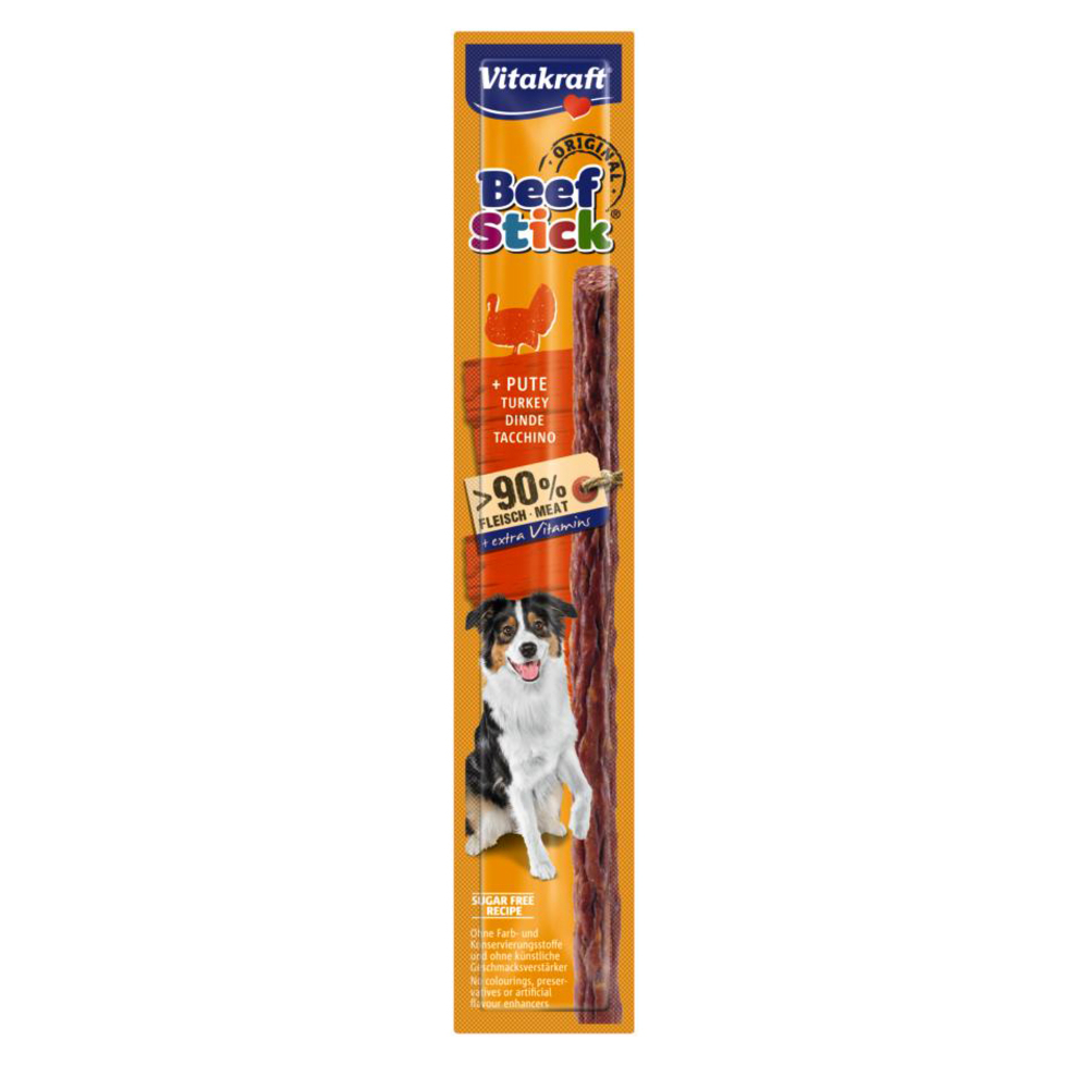 Beef Stick à la dinde, friandise pour chien en bâtonnet - 1 Pièce