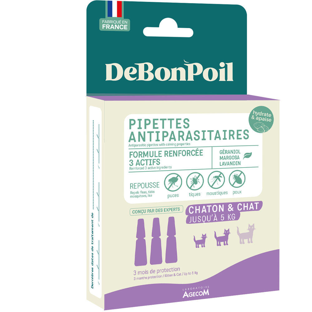 Pipettes Actiplant'3 chaton & chat 2 mois x3