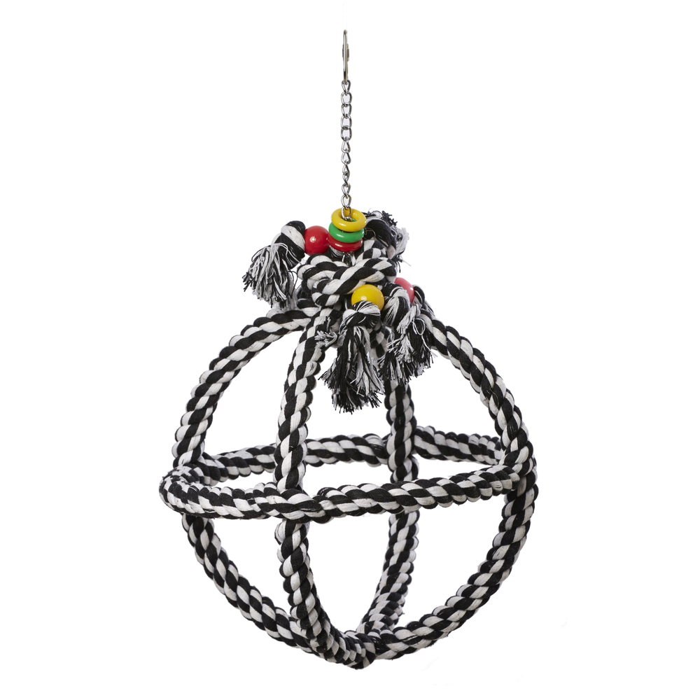 Jouet Orbite corde à suspendre pour grande perruche et perroquet