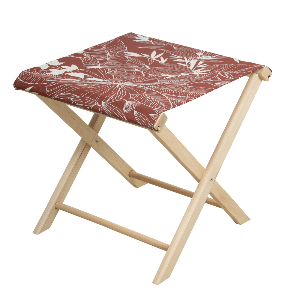 Tabouret Pliant Benicio rouille 43x43 h 42 cm