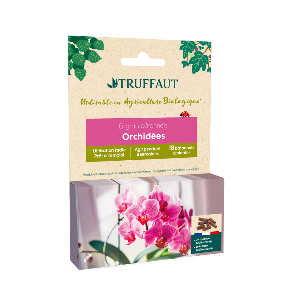 Engrais en bâtonnets pour orchidées - 18 pièces
