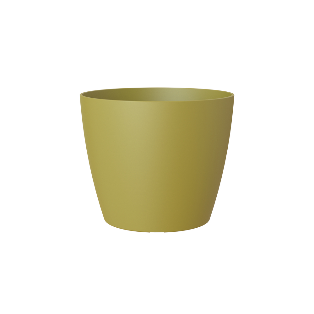 Cache-pot d'intérieur San Remo en plastique vert avocat Ø9cm