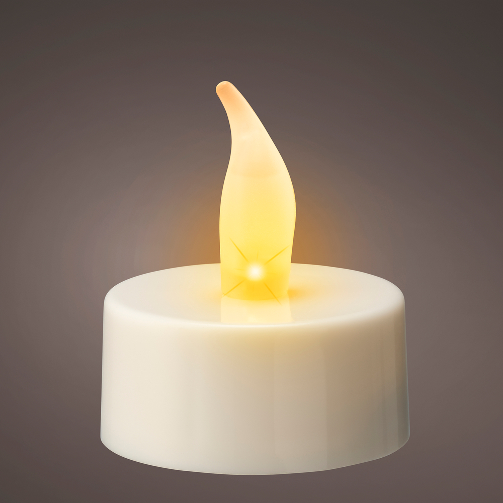 Bougie chauffe-plat effet flamme LED H3,8cm