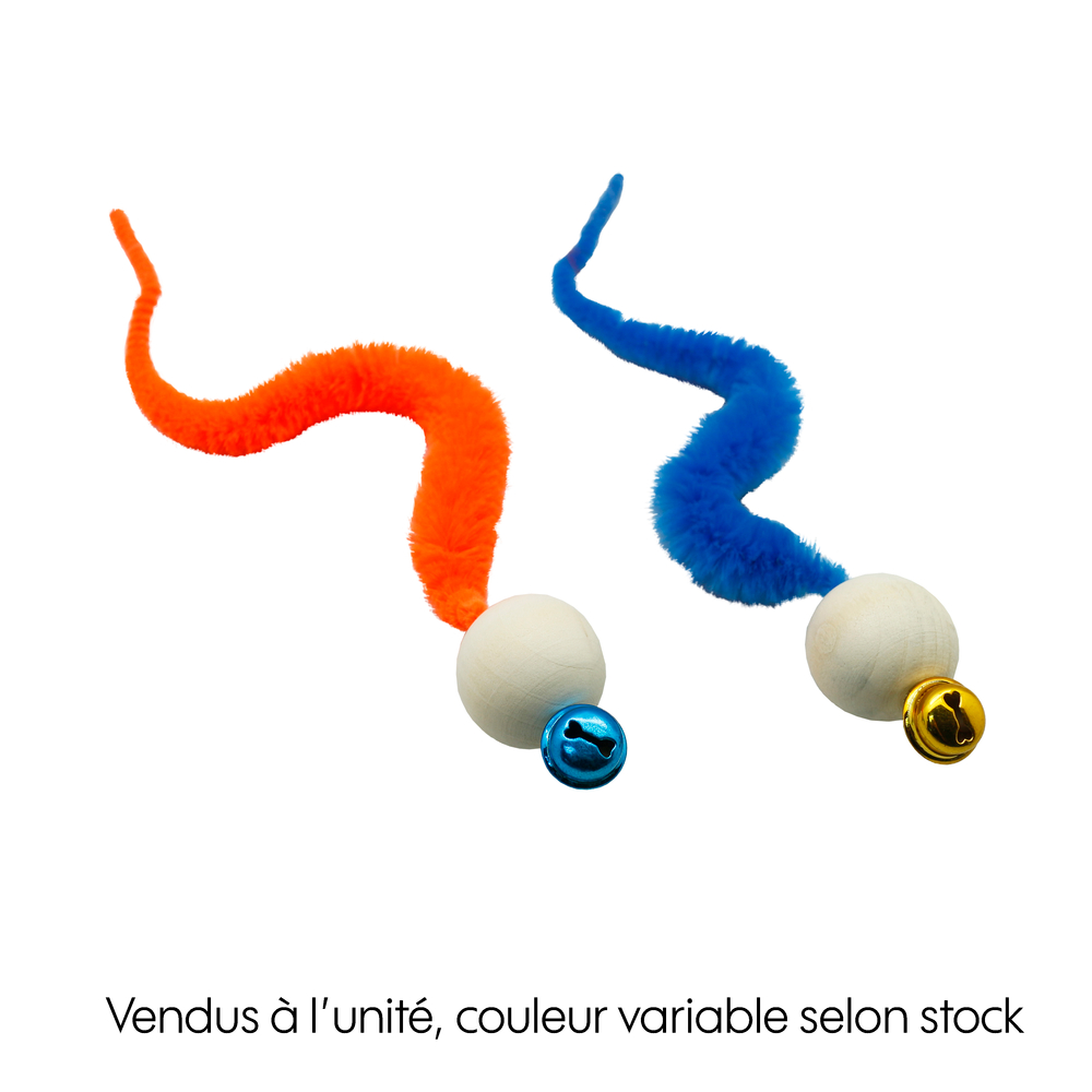 Jouet balle bois et serpentin 2 coloris disponibles