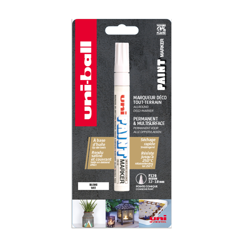Marqueur tout support Uni-paint color Blanc