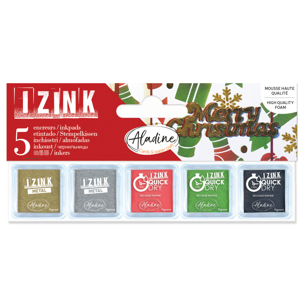 Set de 5 tampons encreurs