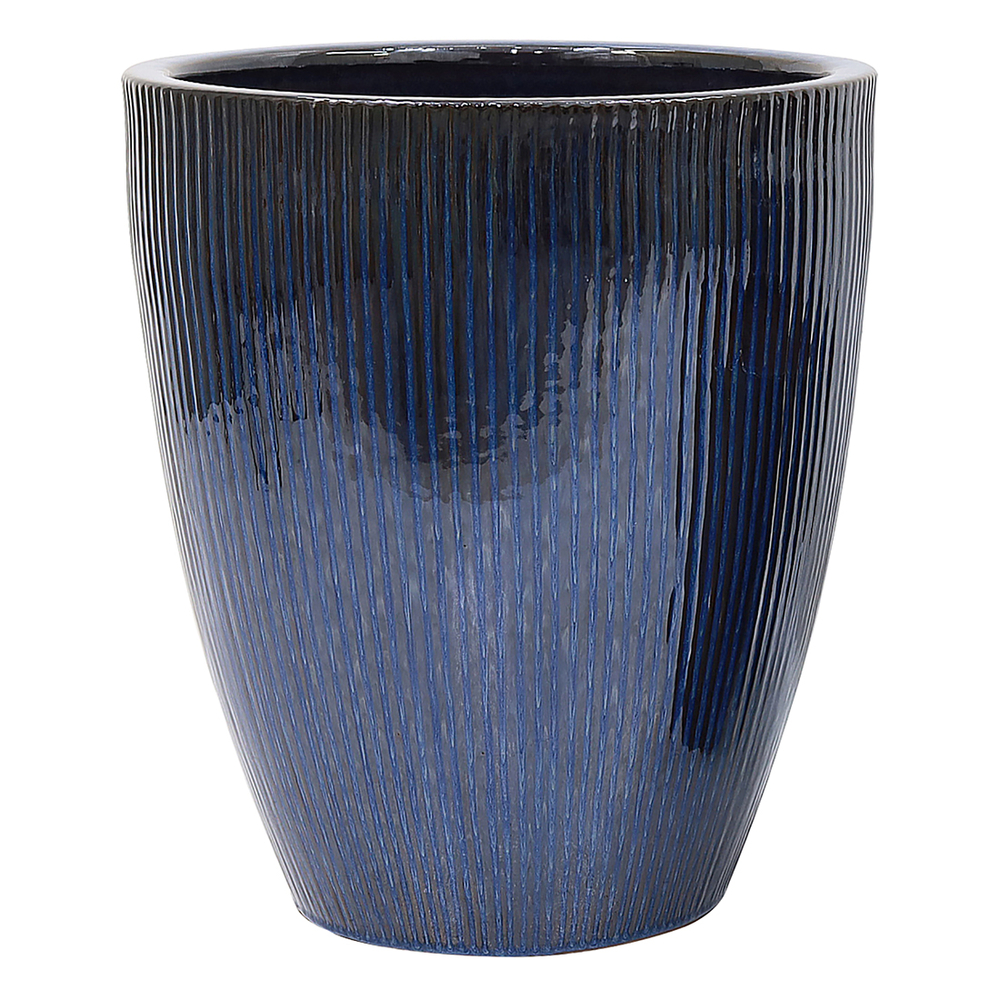 Vase Haut Waterfall en terre cuite émaillée - D. 41,5xH. 47cm
