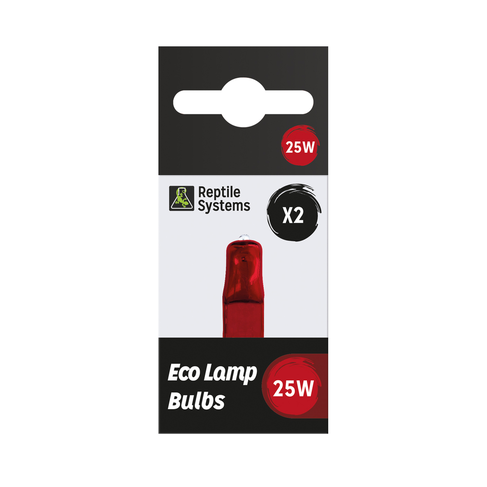 Lampe de rechange éco halogène rouge 25W x2