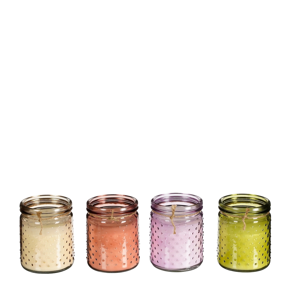 Bougie essence de citronnelle H. 12. 5xD10cm - 4 modèles possibles