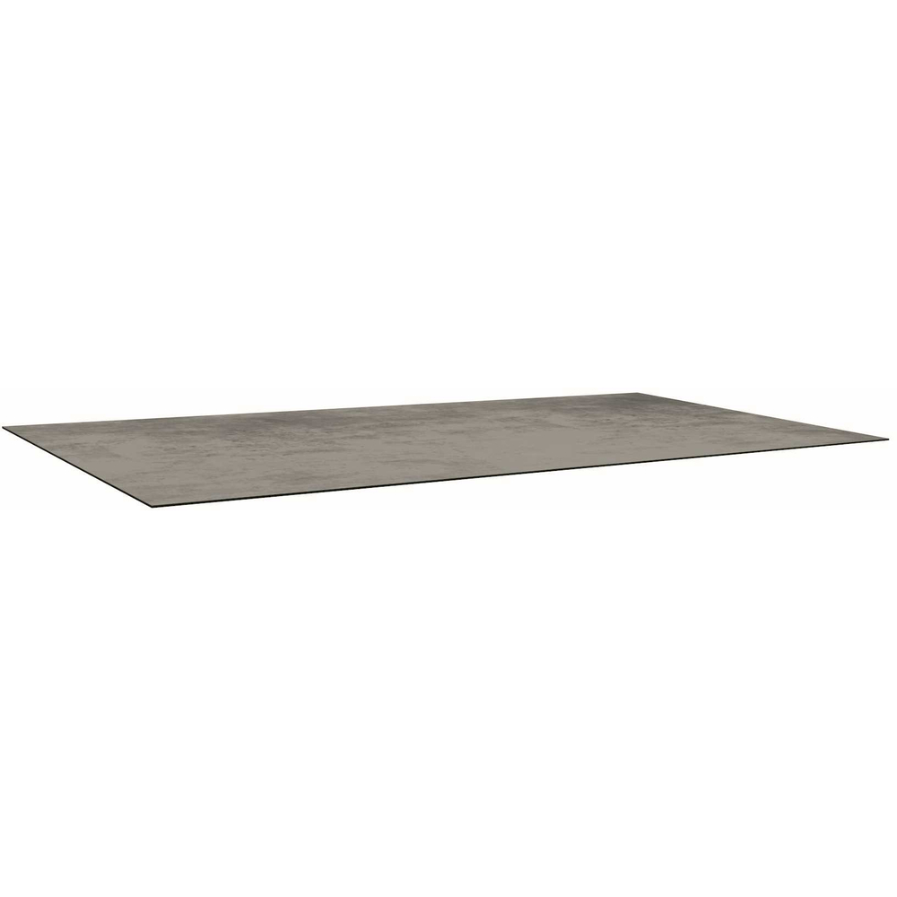Plateau de table Silverstar HPL biseauté ciment 200x100x1. 3