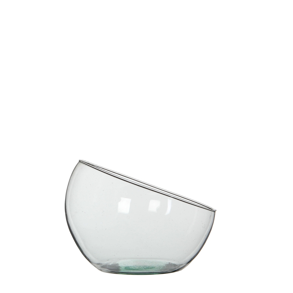 Coupe Boly en verre recyclé - H. 18xD. 19,5cm