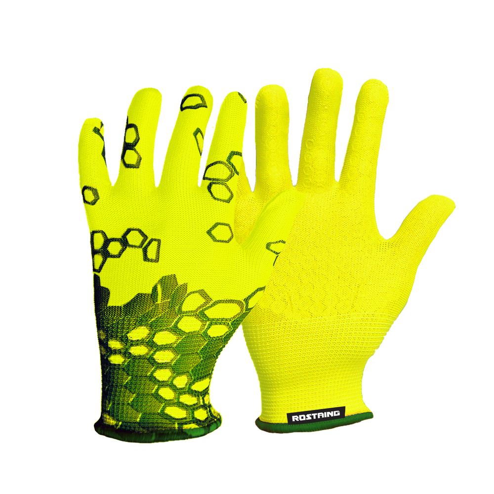 Gants pour enfant polyvalents, Bricolage et escalade jaune T6-8 ans