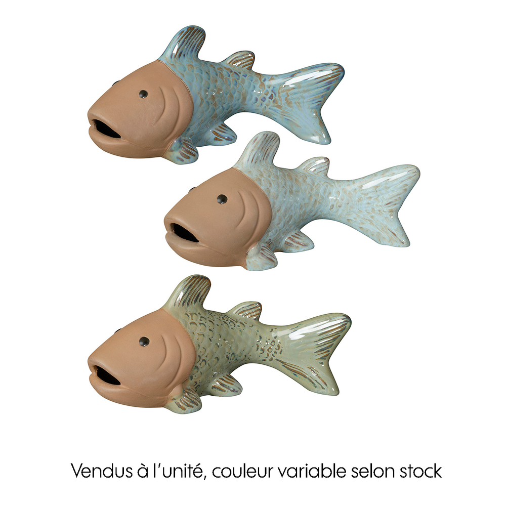 Statue Bubble en terre cuite émaillée - L. 15cm