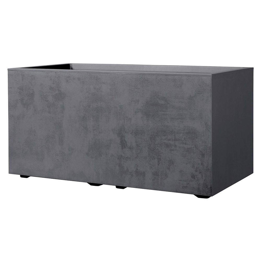 Bac Muret Millennium Anthracite à réserve d'eau et roulettes-L99xH39cm