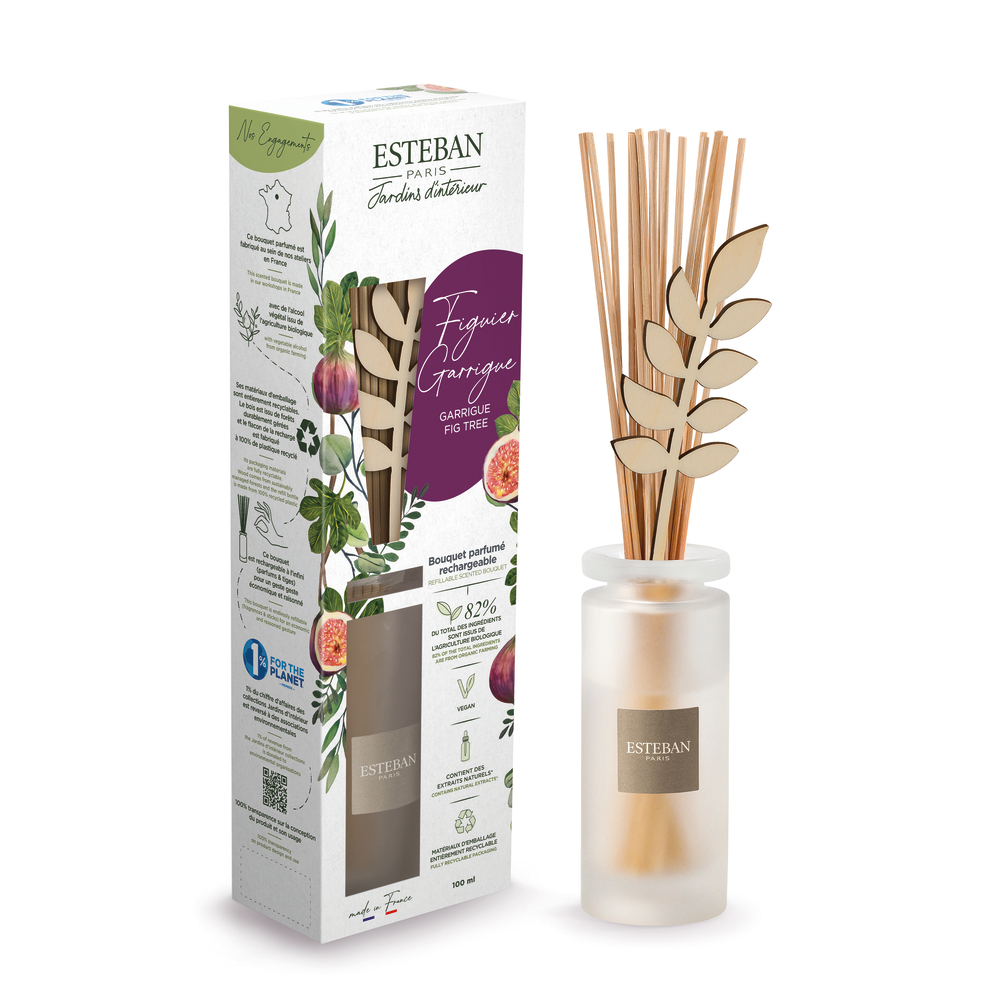 Bouquet parfumé et sa recharge - Figuier garrigue 100 ml