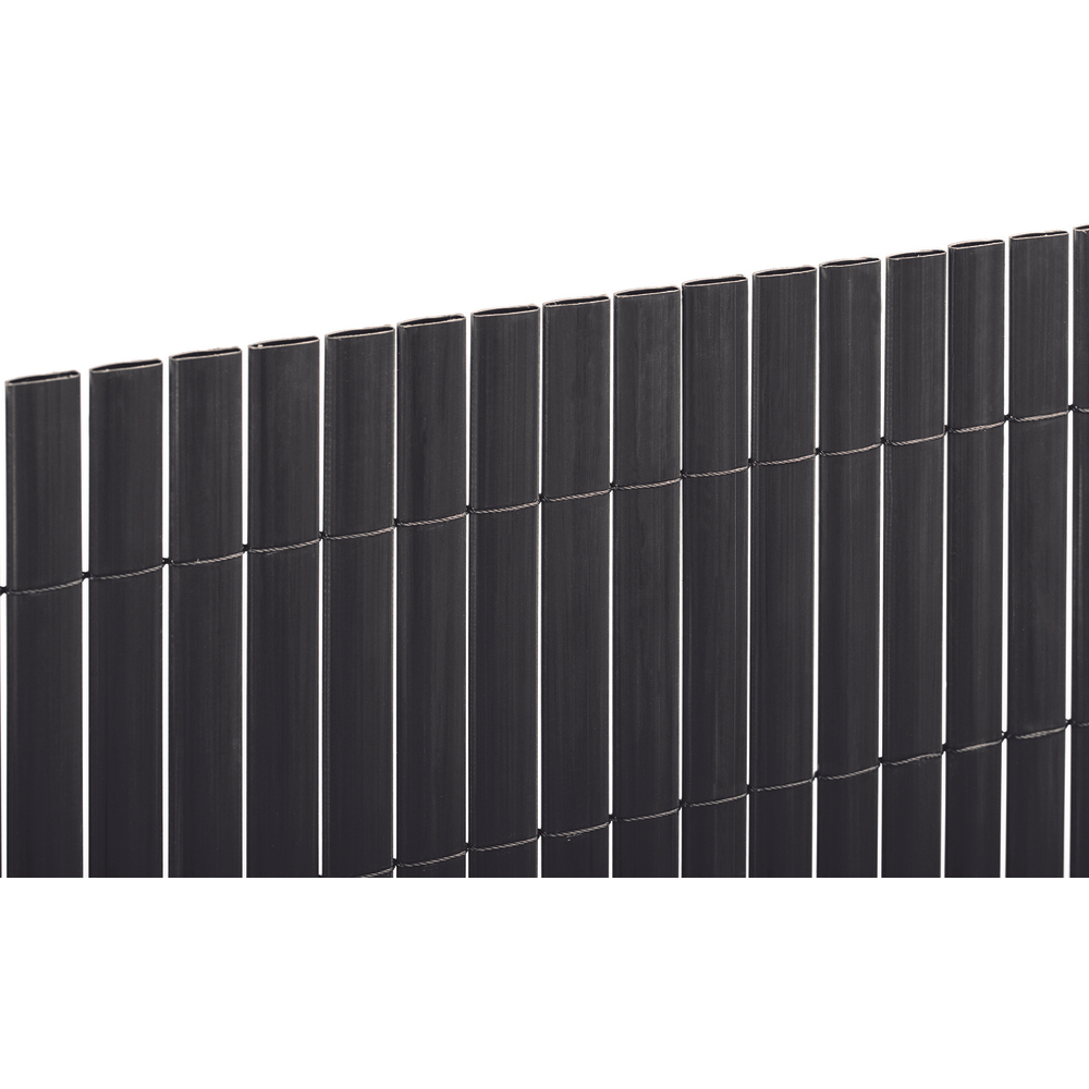 Canisse PVC Recycane, double face, coloris anthracite - 1x3m
