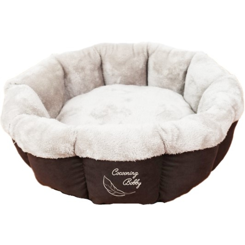 Couchage nid Feather pour chat, coloris choco - taille M