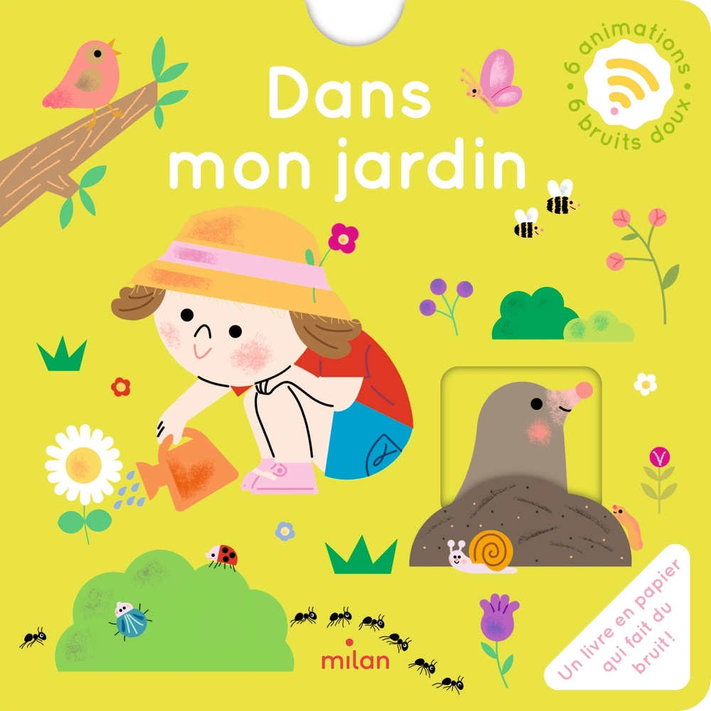 Livre pour enfant, dans mon jardin