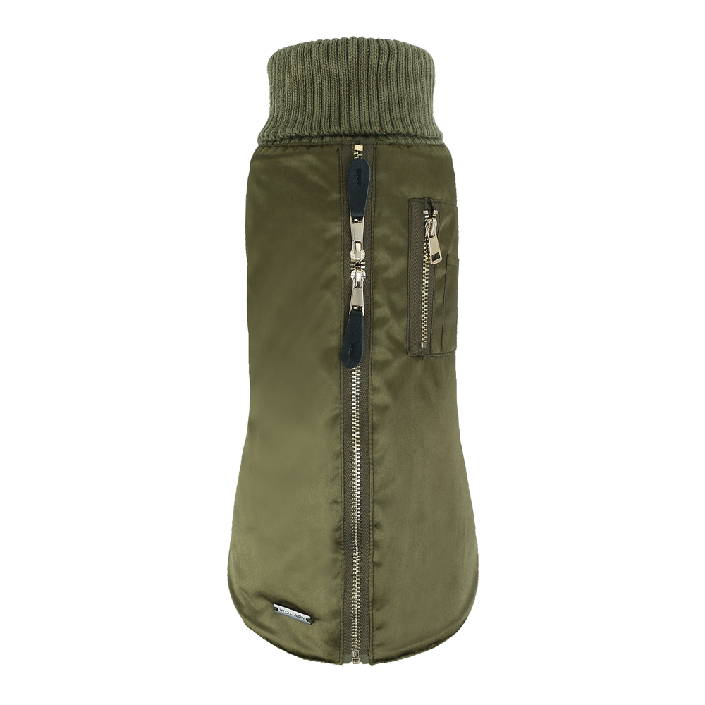 Bomber imperméable kaki, pour chien - Taille 38